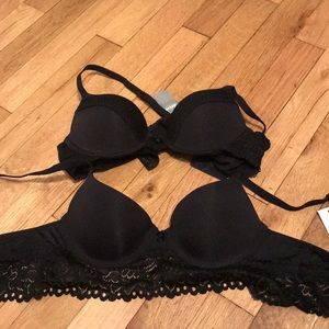 Duo Black 34 aa Aerie push-up bras